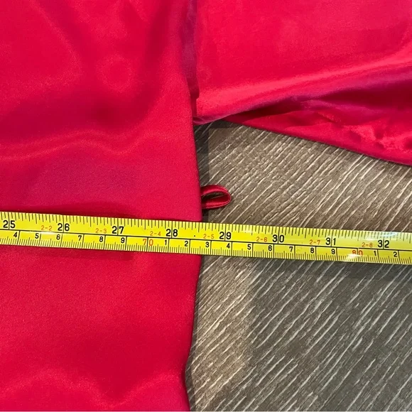 Victoria's Secret Angels Robe Kimono Style Lingerie Satin Red One Size OS - Picture 5 of 7